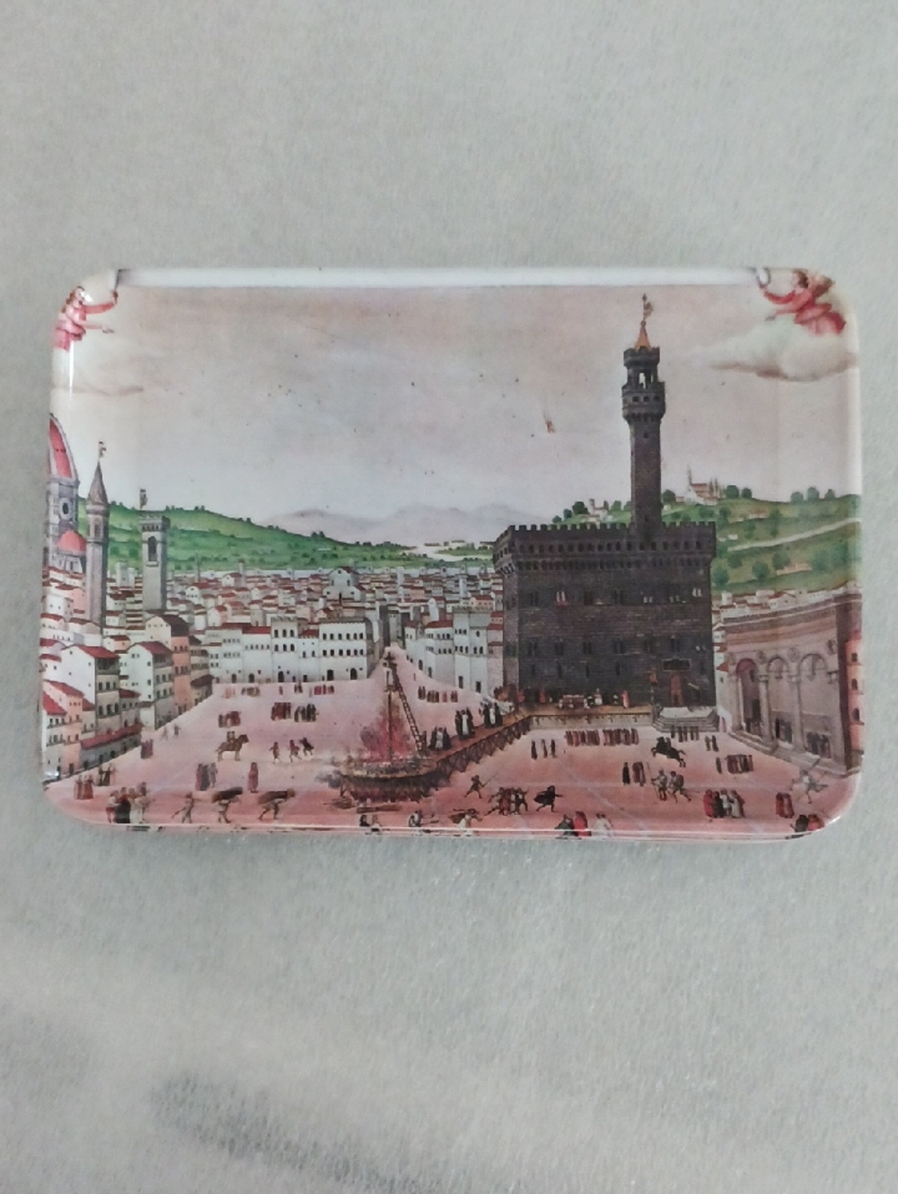 Vintage Mebel Mini Melamine Tray Palazzo Vecchio Florence Italy